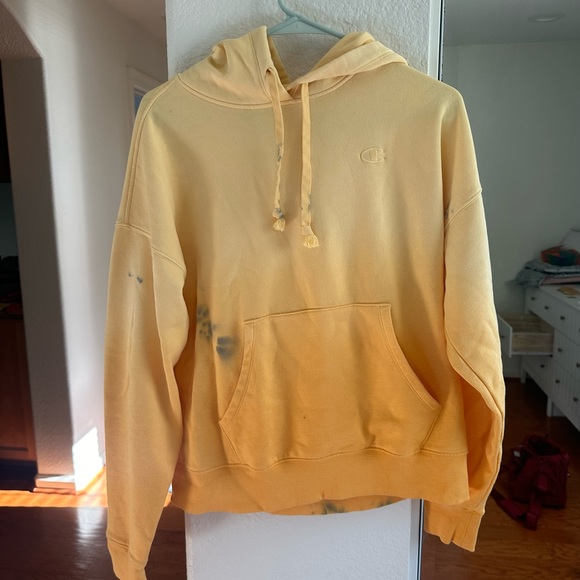 Ombré Champion Yellow Hoodie - Picture 1 of 9